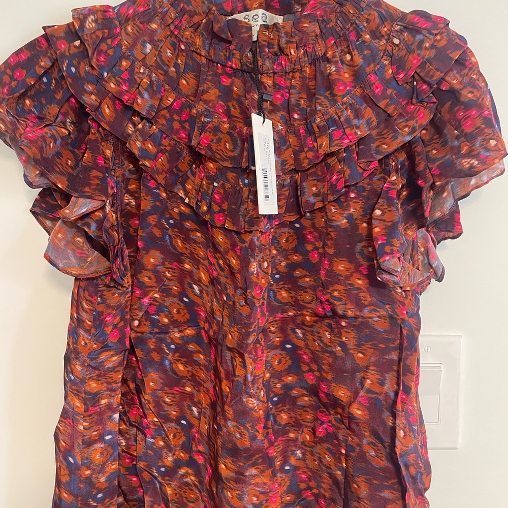 Sea Women's Vibrant Ruffled Blouse